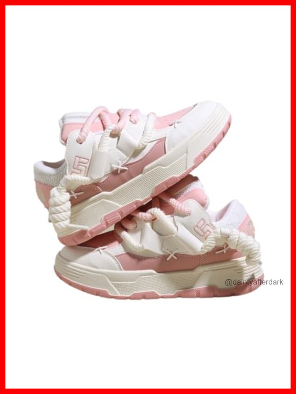 Y2K Chunky Platform Sneakers Women Cute Thick Sole Walking Shoes Kawaii Slip